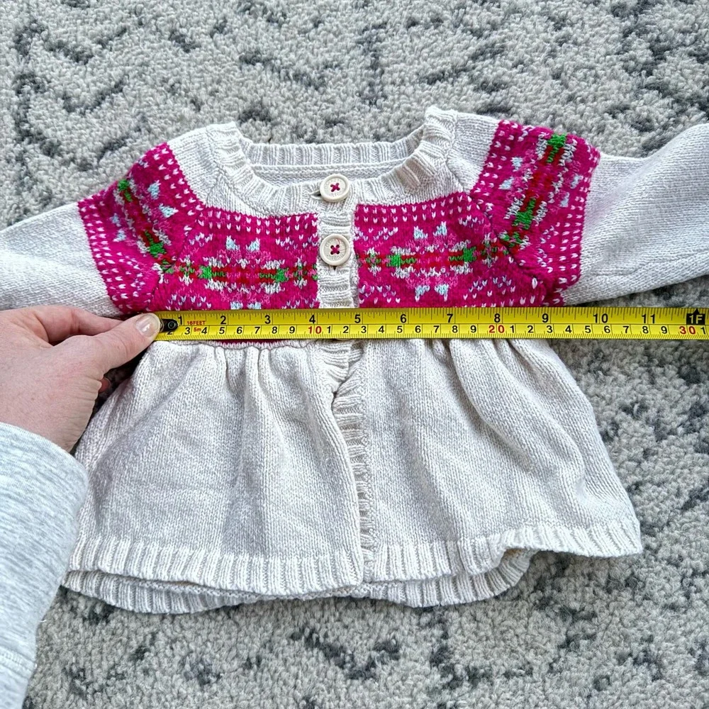 Osh Kosh Infant Girl Peplum Cardigan 6 months